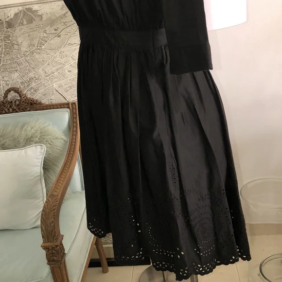 All Saints co ltd Soitakfields embroidered black dress size 6 - Picture 4 of 8